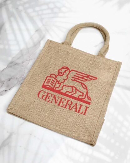 Borse Shopper in Juta con Logo e Frase Piccole Medie e Grandi Regalo Aziendale Business Gadget Personalizzato Olalla 3