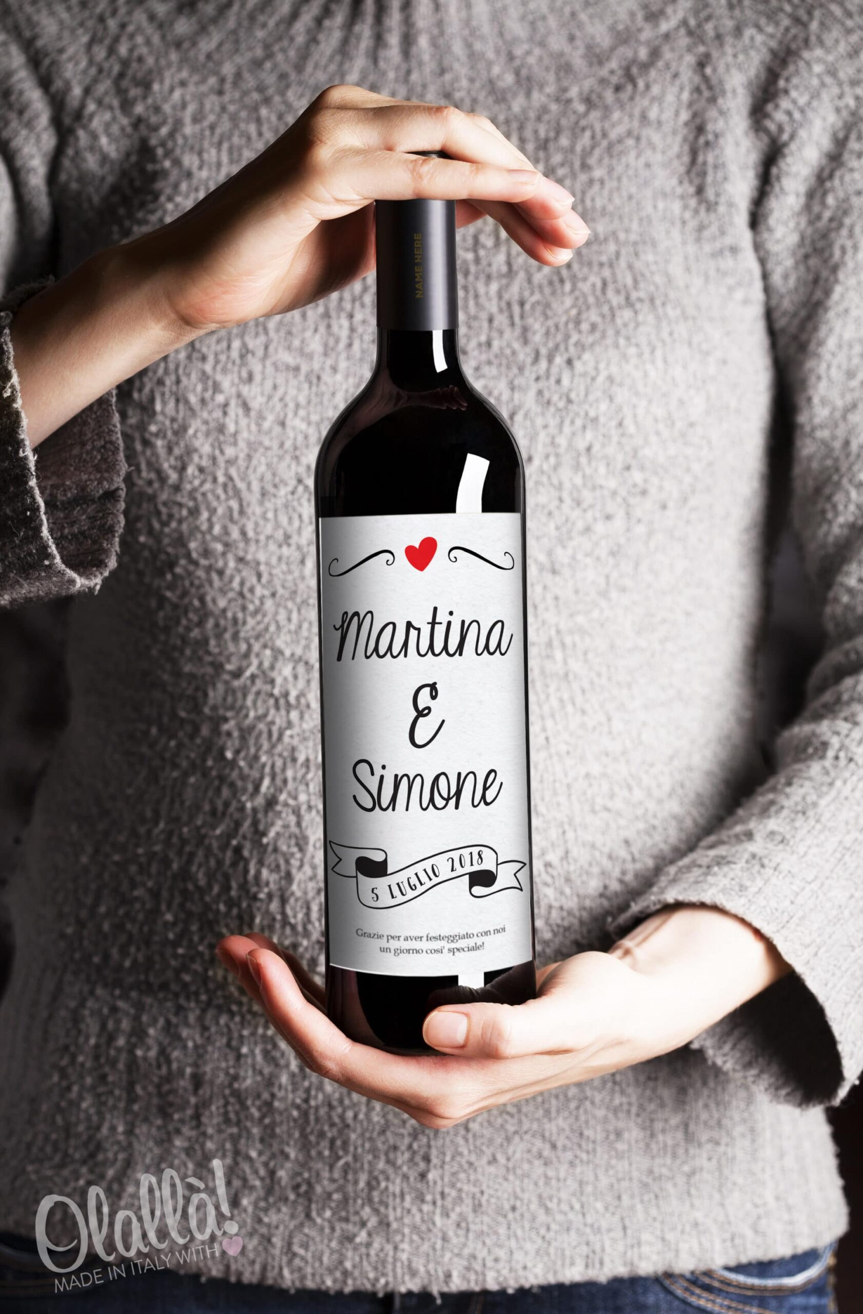 Bottiglie di vino personalizzate per unmatrimonio - Univerre Pro