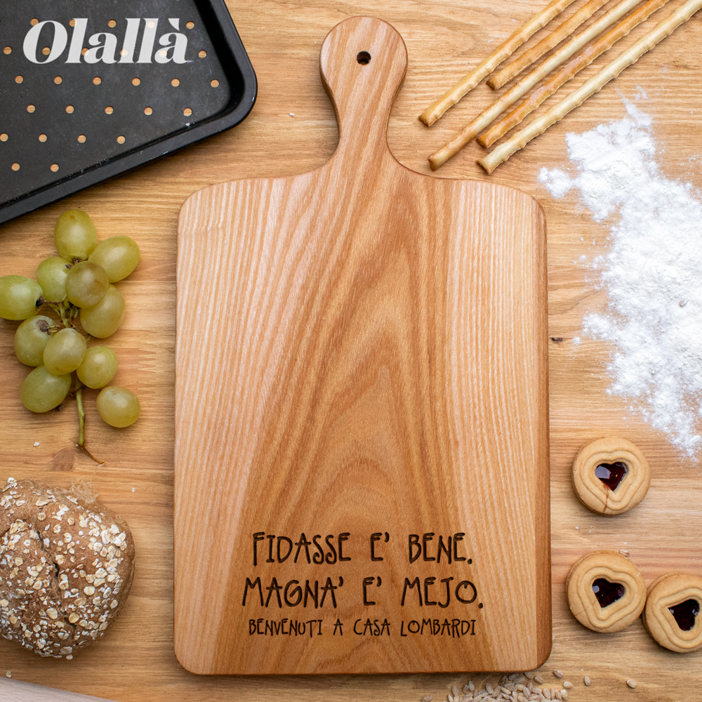 Migliora la tua nuova cucina con un tagliere in legno personalizzato