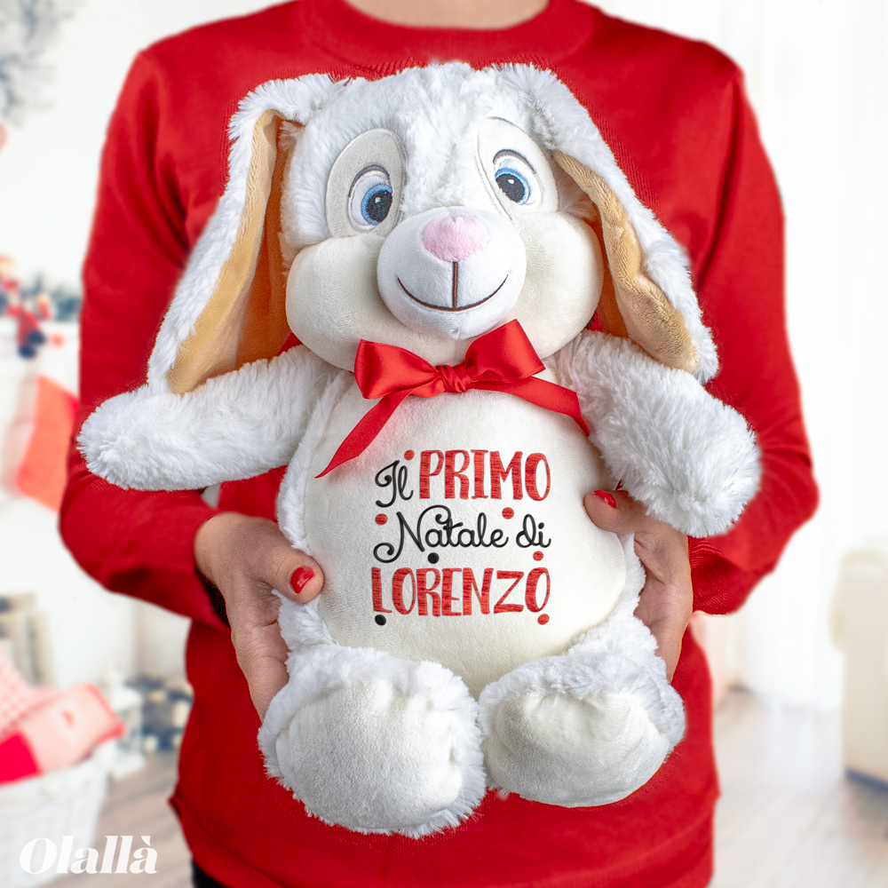 Peluche Pinguino Natalizio Personalizzabile il Primo Natale di e Nome  - Idea Regalo Primo Natale