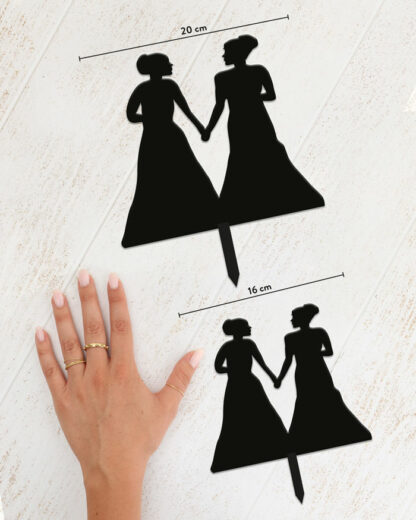 caketopper-dimensione-silhouette-coppia-donne