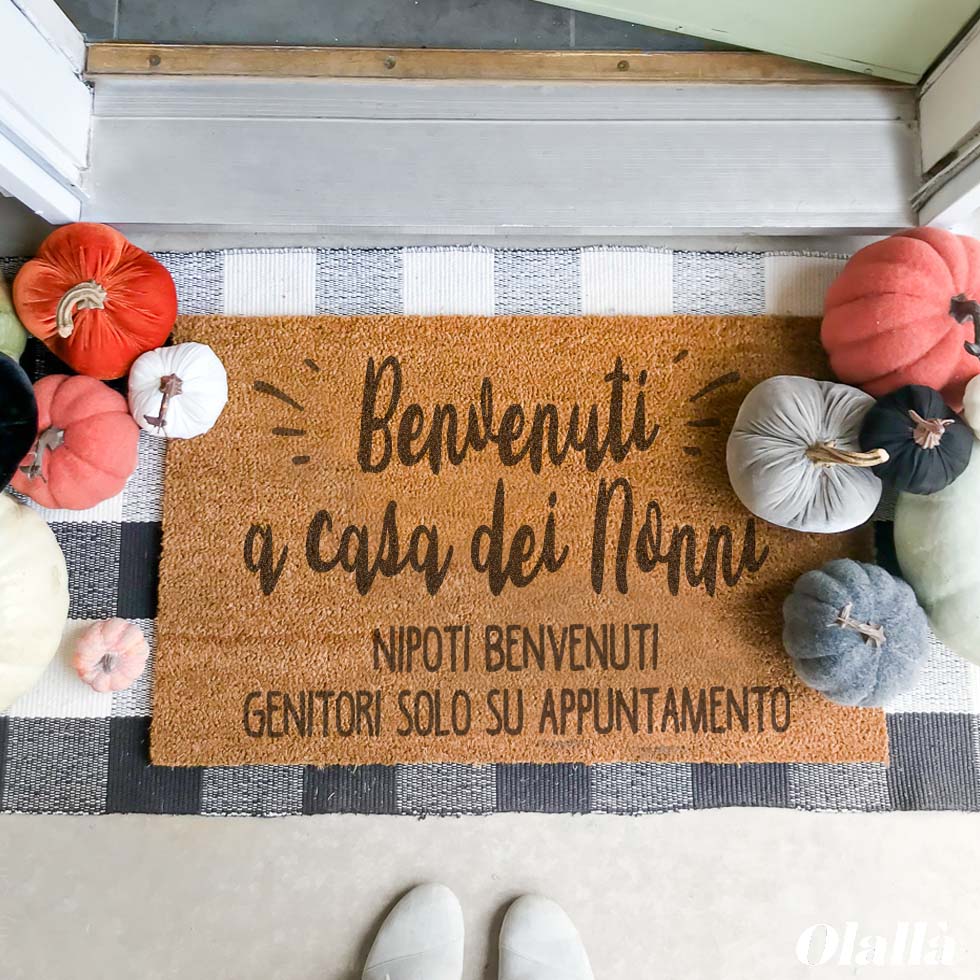 Zerbino Personalizzato Benvenuti A Casa Dei Nonni Personalizzabile Olalla