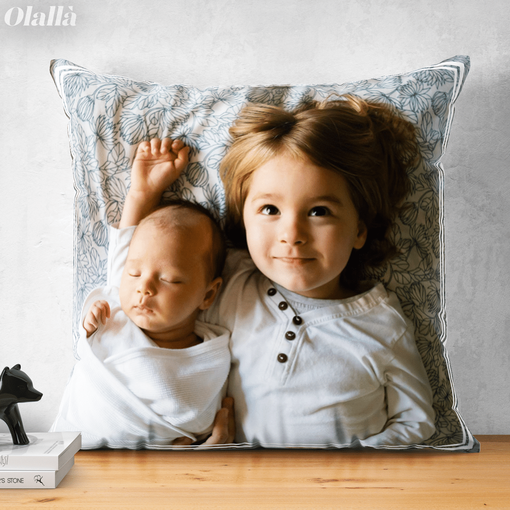 Disegno cuscino bambini, Childs disegno cuscino, nonno regalo  personalizzato nome cuscino, cuscino di disegno del bambino personalizzato  -  Italia