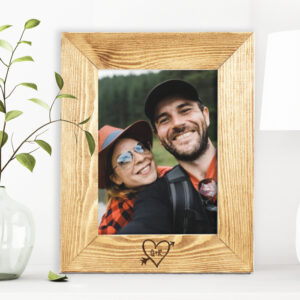 Cornice in Legno Personalizzata con Cuori, Nomi e Dedica - Regalo d'Amore  per San Valentino o Anniversario