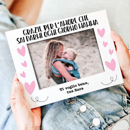 cornice-mamma-cuori-rosa-personalizzata-regalo