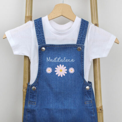 salopette-bambini-personalizzata-abiti-vestiti-baby-infanzia-margherite-tuta-jeans