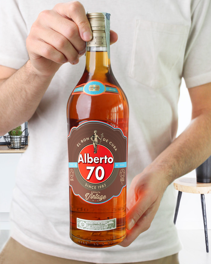 Bottiglia di Rum Havana Personalizzata con Età e Nome - Idea Regalo  Compleanno 40 Anni Uomo