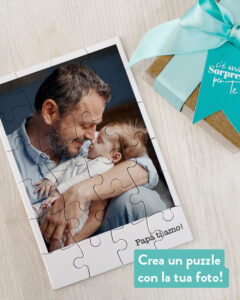 Puzzle personalizzato con la tua foto nella cornice! Sei un super papà!  Idea regalo festa del