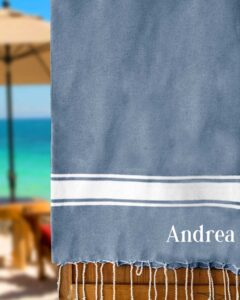 telo-mare-blu-regalo-nome-personalizzato