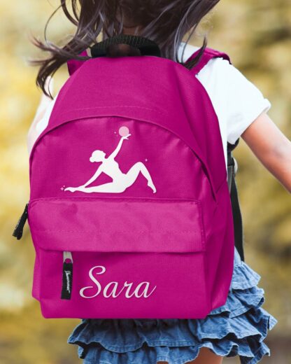 zaino-scuola-bambina-sport-ginnastica-artistica-ritmica-rosa-fucsia-personalizzabile-A