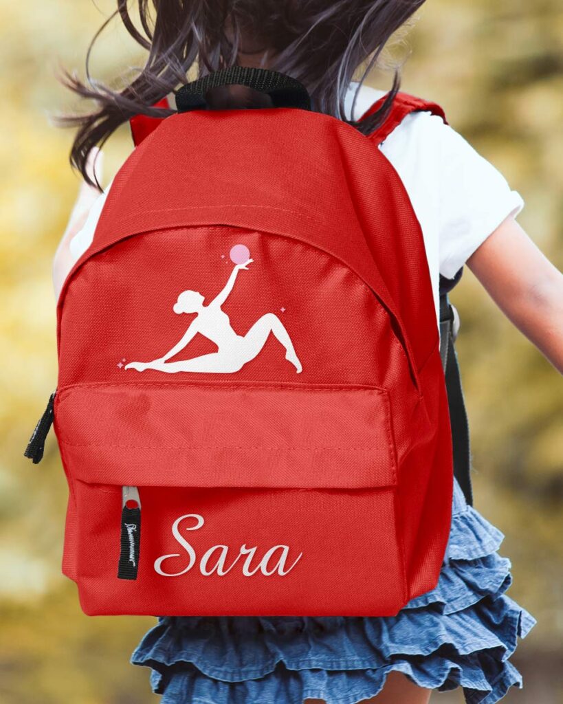 zaino-scuola-bambina-sport-ginnastica-artistica-ritmica-rosso-personalizzabile-A