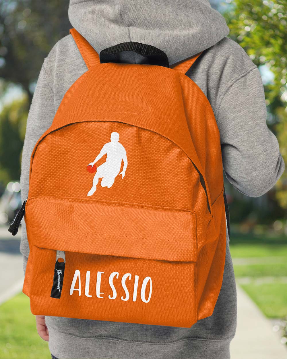 Zainetto per Scuola e Asilo Personalizzato con Nome a Tema Sport Basket - Idea  Zaino Scuola per Bambino, Back to School