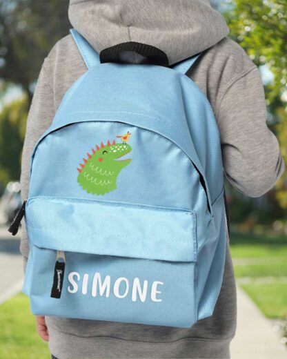 zaino-scuola-bambino-dinosauro-rosso-personalizzabile