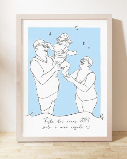 disegno-illustrazione-ritratto-personalizzato-regalo-nonni