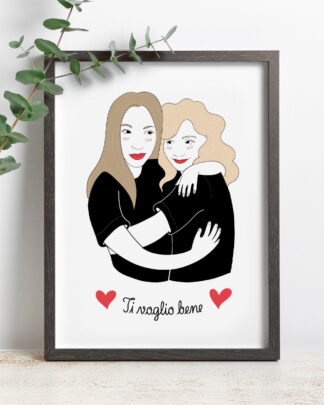 ritratto-illustrazione-amica-idea-regalo-best-friend