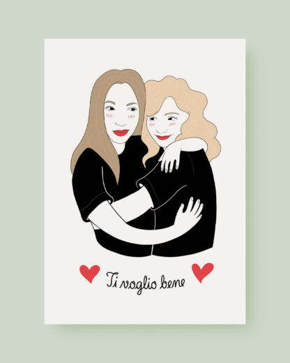 ritratto-illustrazione-amica-idea-regalo-best-friend