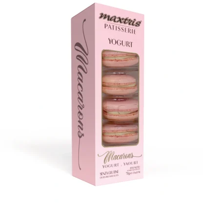 Macarons Maxtris Patisserie - Gusto Yogurt - Confezione da 78g