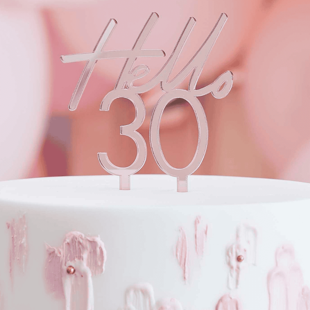 Cake-Topper-Hello-30-Oro-Rosa